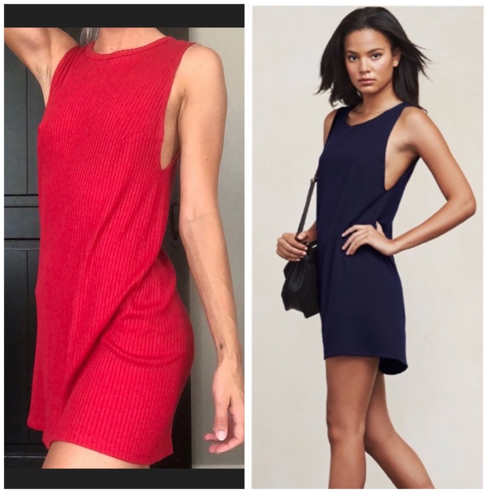Reformation Tali Ribbed Tank Mini Dress - Picture 2 of 4